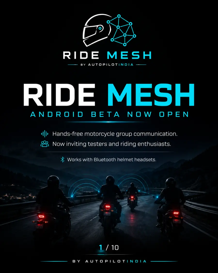 RideMesh Android beta poster